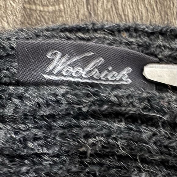 Woolrich 100% Wool Crewneck Sweater Mens XL Charcoal Gray Knit Pullover Warm - Picture 8 of 10
